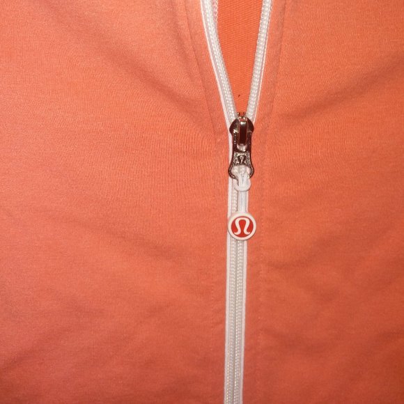 Lululemon Athletica Orange and White Jacket 6 - Picture 5 of 12